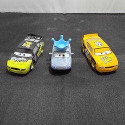 Disney Cars Diecast Bundle Of 3 Trunk Fresh, Octane Gain, Mia/Tia w/ Crown (K)