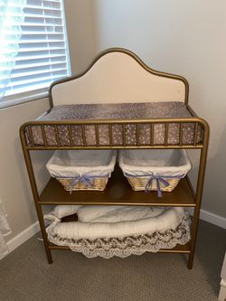 Gold Wayfair baby changing table
