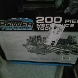 Two hundred piece mechanic tools power torque
