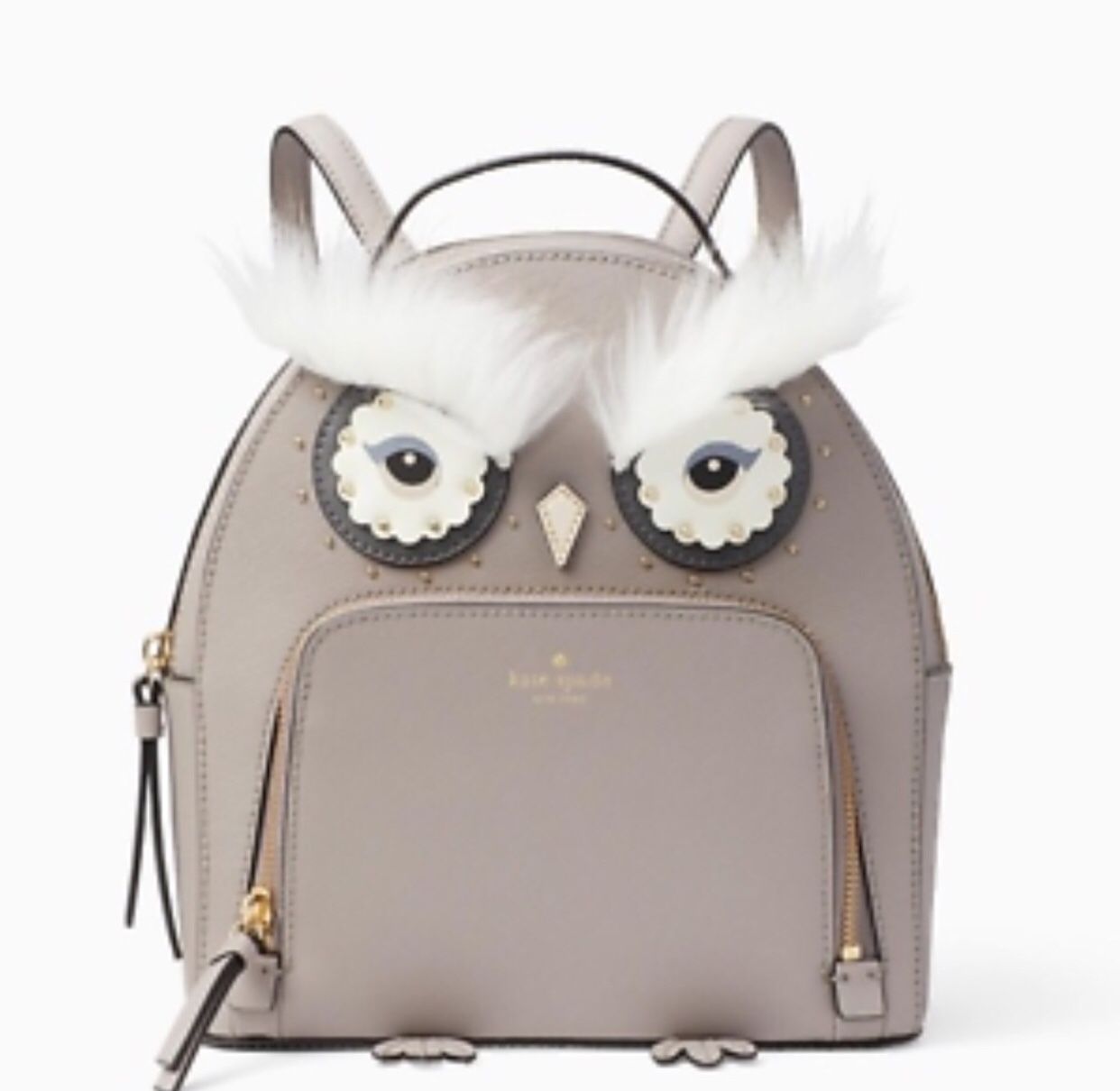 NWT Kate Spade Gray Owl Tomi Cityscape backpack