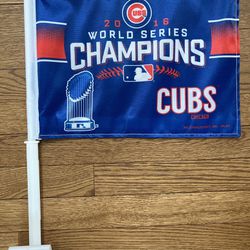 Chicago Cubs 2016 World Series Champion Flag. Car Flag. New With Tags. 
