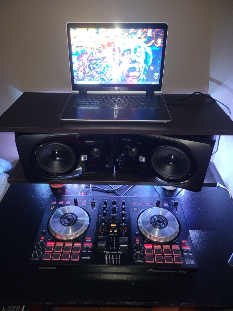 Pioneer DDJ-SB3 And Jbl Mk3 Studio Monitors 