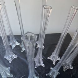 Set Of 5 Eiffel Tower Vases 