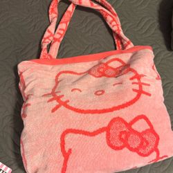 Hello Kitty Towel In A Tote 