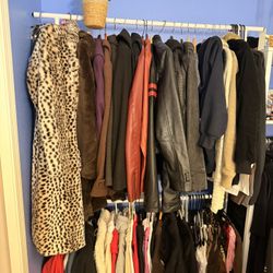 White Double Rod Clothing Garment Rack