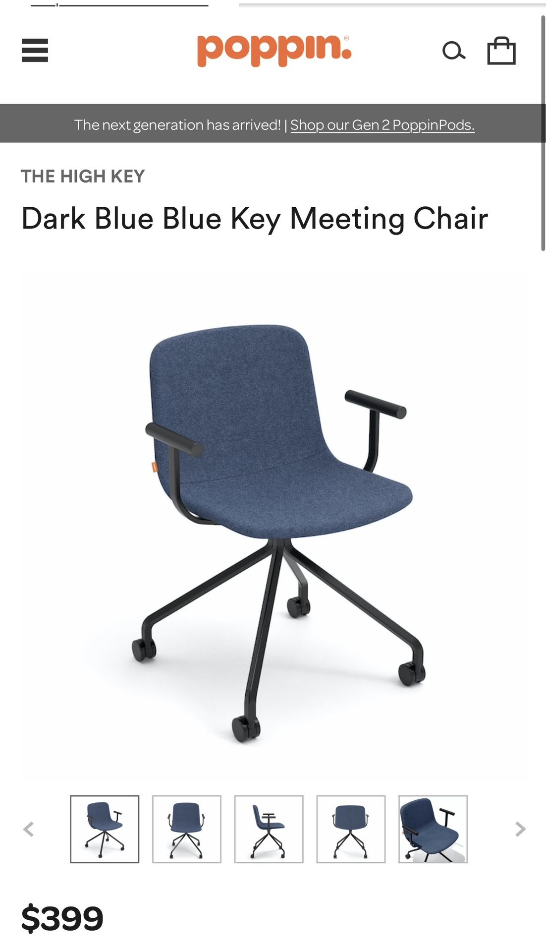 Key Meeting Chair Poppin Brand 