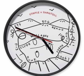RARE Jeff Staple x Shantell Wall Clock | NIB