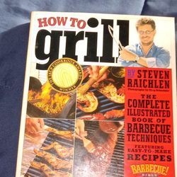Very Popular Order From The T.v Show  How To Grill By Legendary Chef Steven Raichlen Giant Color Easy To Read BBQ cookbook