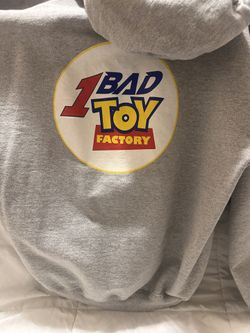 1 Bad Toy Factory Grey Hoodie (toy Story) Size L