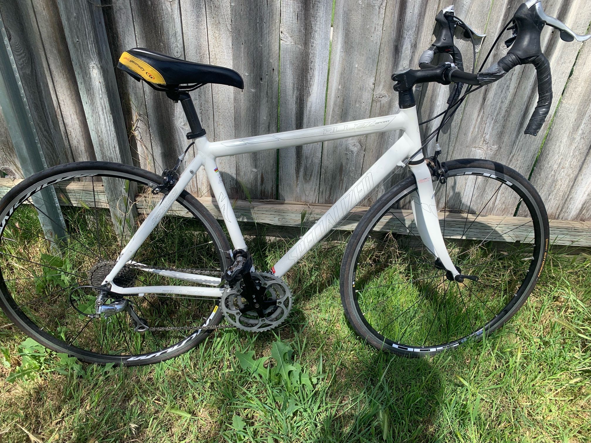 White Specialized bike