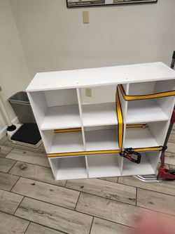 9 storage cube shelf