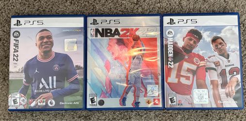 FIFA 22, 2K 22, and Madden 22