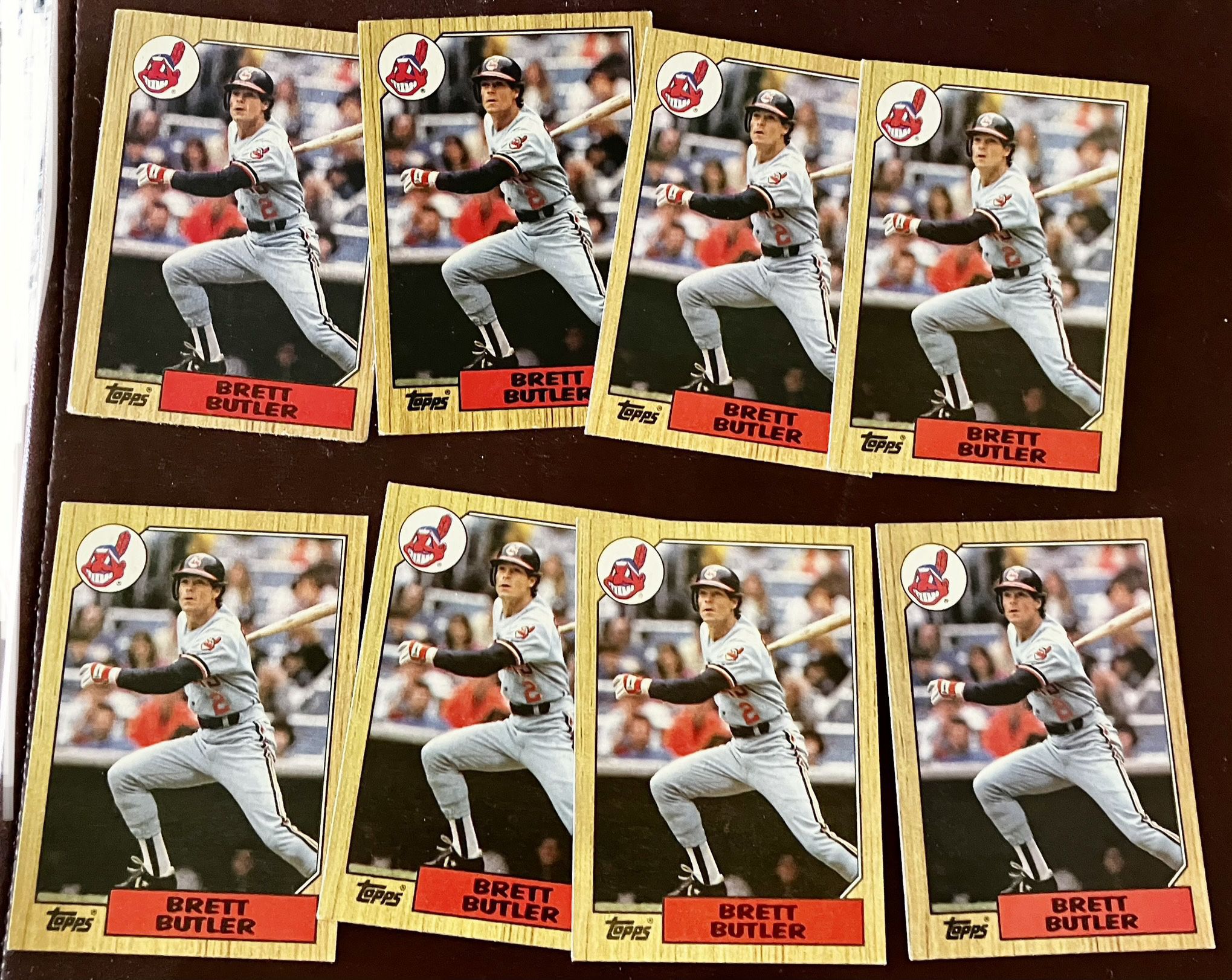 8 Brett Buttler 1987 Topps Baseball Cards 
