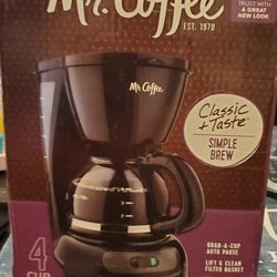 Mr. Coffee 4-Cup Coffee Maker – Unused, In Box (Great Gift!)