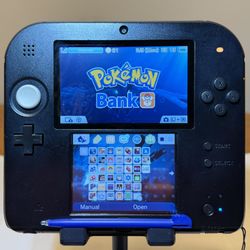 Nintendo 2DS- Black w/ Loaded 64GB SD & Accessories