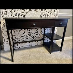 Black Wood Standing Desk 