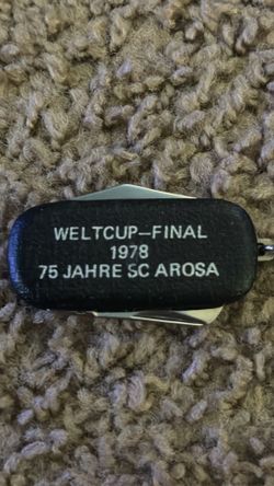 Vintage 1978 Victorinox Swiss Army Knife - SC Arosa 75th Anniversary Weltcup Final