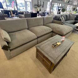 Ashley Cocoo Plush Comfy Sectional Sofa Couch
