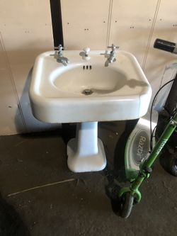 Vintage porcelain sink