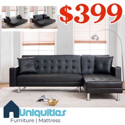 Black Sleeper Sofa 