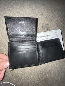 Calvin Klein, leather wallet, black