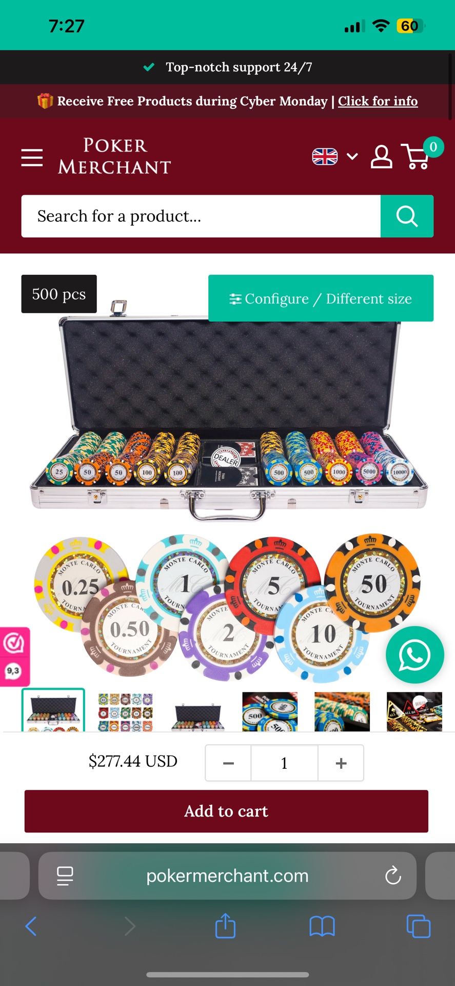 Monte Carlo Poker Chip Set GIVEAWAY