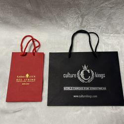 Small red medium black gift bag culture kings karma luck