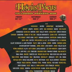 Hocus Pocus Saturday Ticket 
