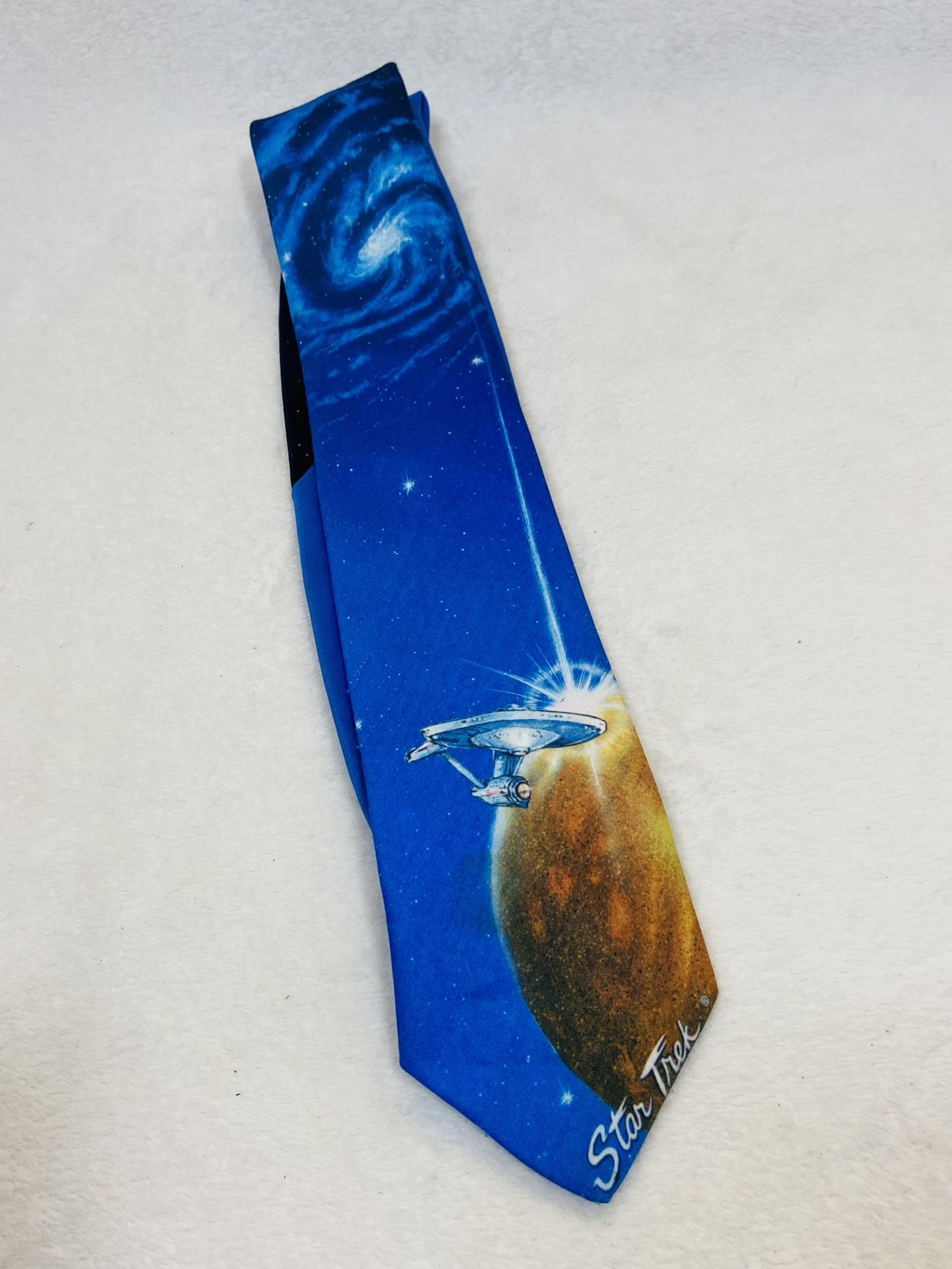 1991 Star Trek Ralph Marlin Men’s Neck Tie The Gold Planet