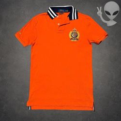 Polo Ralph Lauren Crest Polo Shirt Mens XS Orange Slim Fit Short Sleeve Preppy