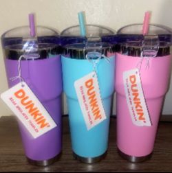 Dunkin' Donuts 2024 32oz. Summer Insulated Tumbler Set