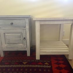 Wood Bedside Or End Tables