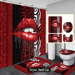 Shower Rug Curtain Toilet 