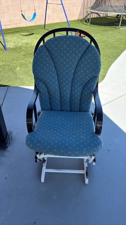 Upholstered Glider Rocking Chair