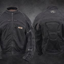 Fieldsheer Motorcycle Jacket Mesh Armored Riding Jacket Black Men’s Large