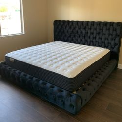 $699 Brand New King Bed Frame With Mattress (Read Description Below)