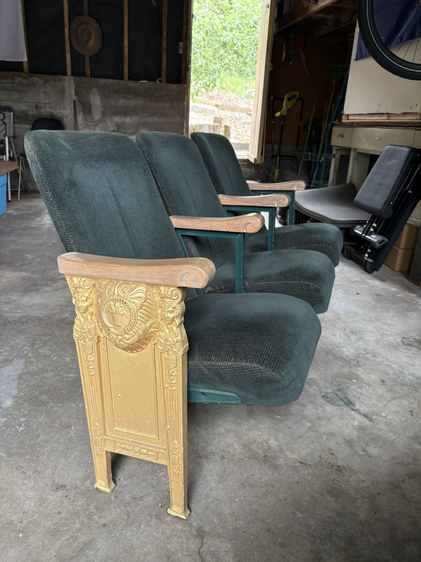 Antique Heywood Wakefield Theater Seats