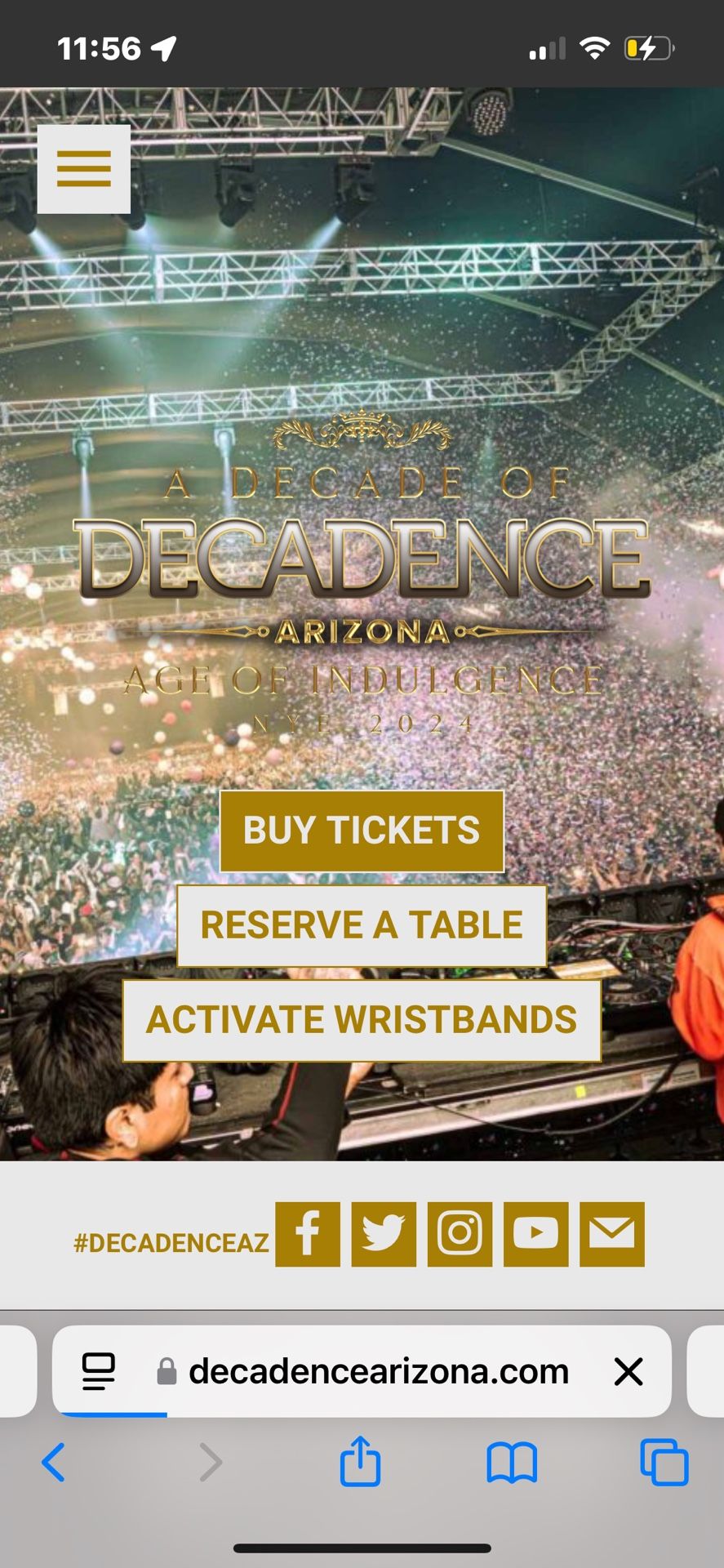 Tickets ISO 2 Decadence Tickets