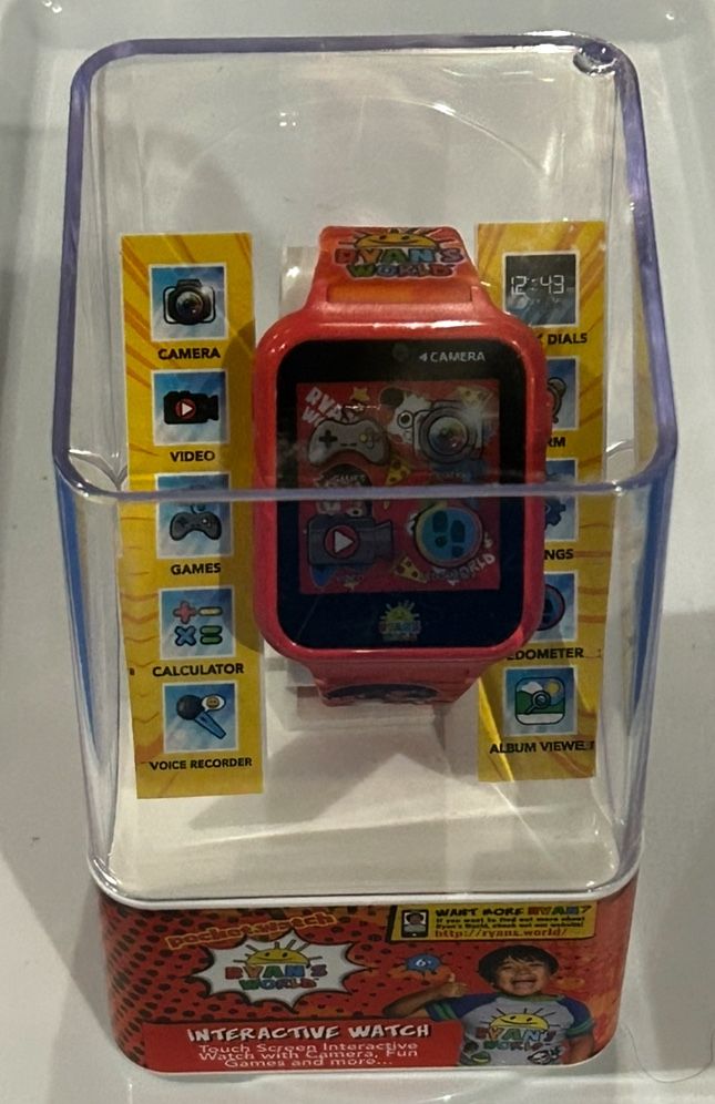Ryan's World Kids' Interactive Smart Watch. Brand New