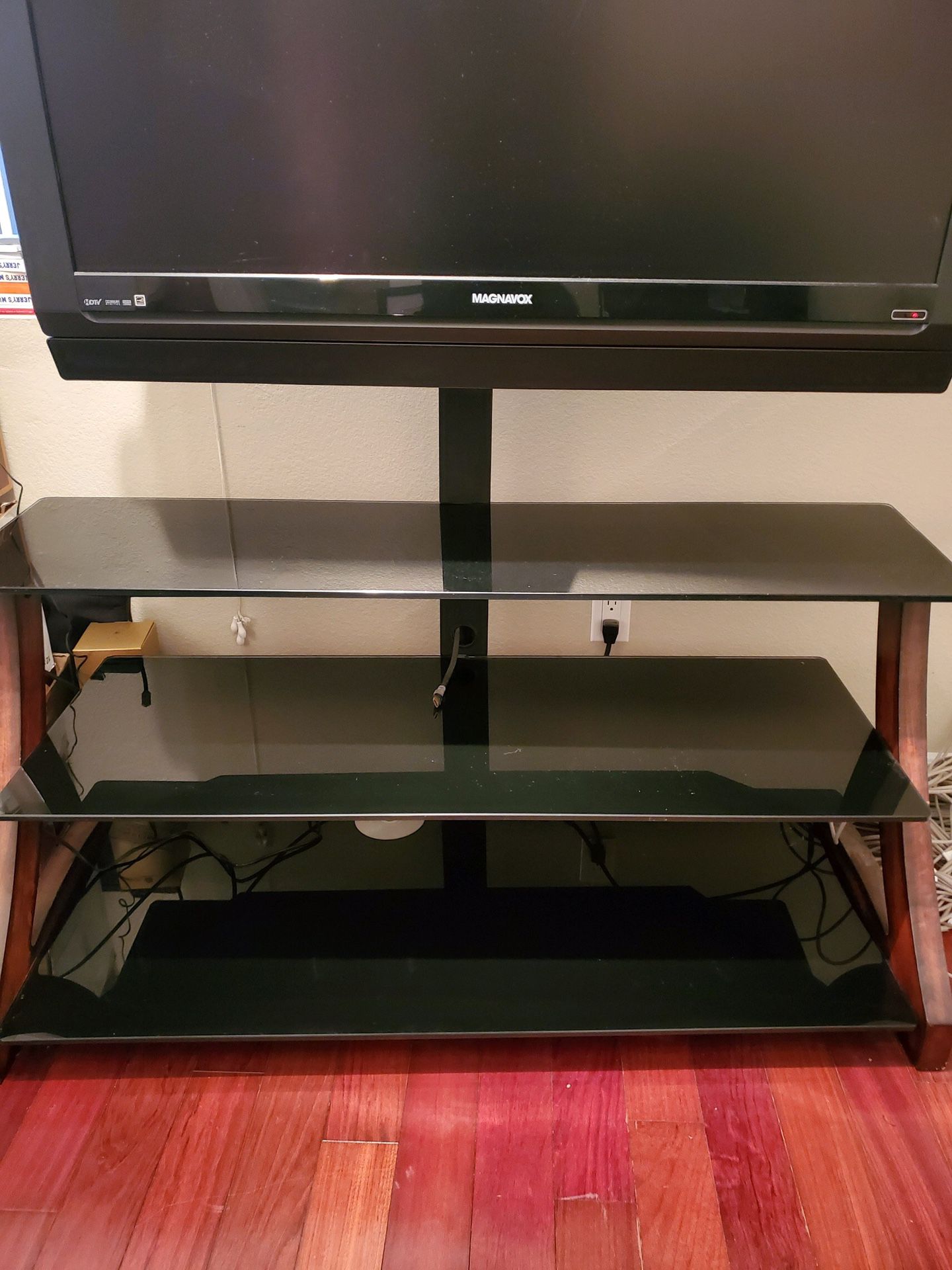 42 inch LCD tv w/ glass stand