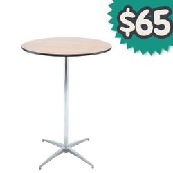 Mesa Nueva Cóctelera 30″ Ajustable MKY Products – con tubo de 30" y 42" 