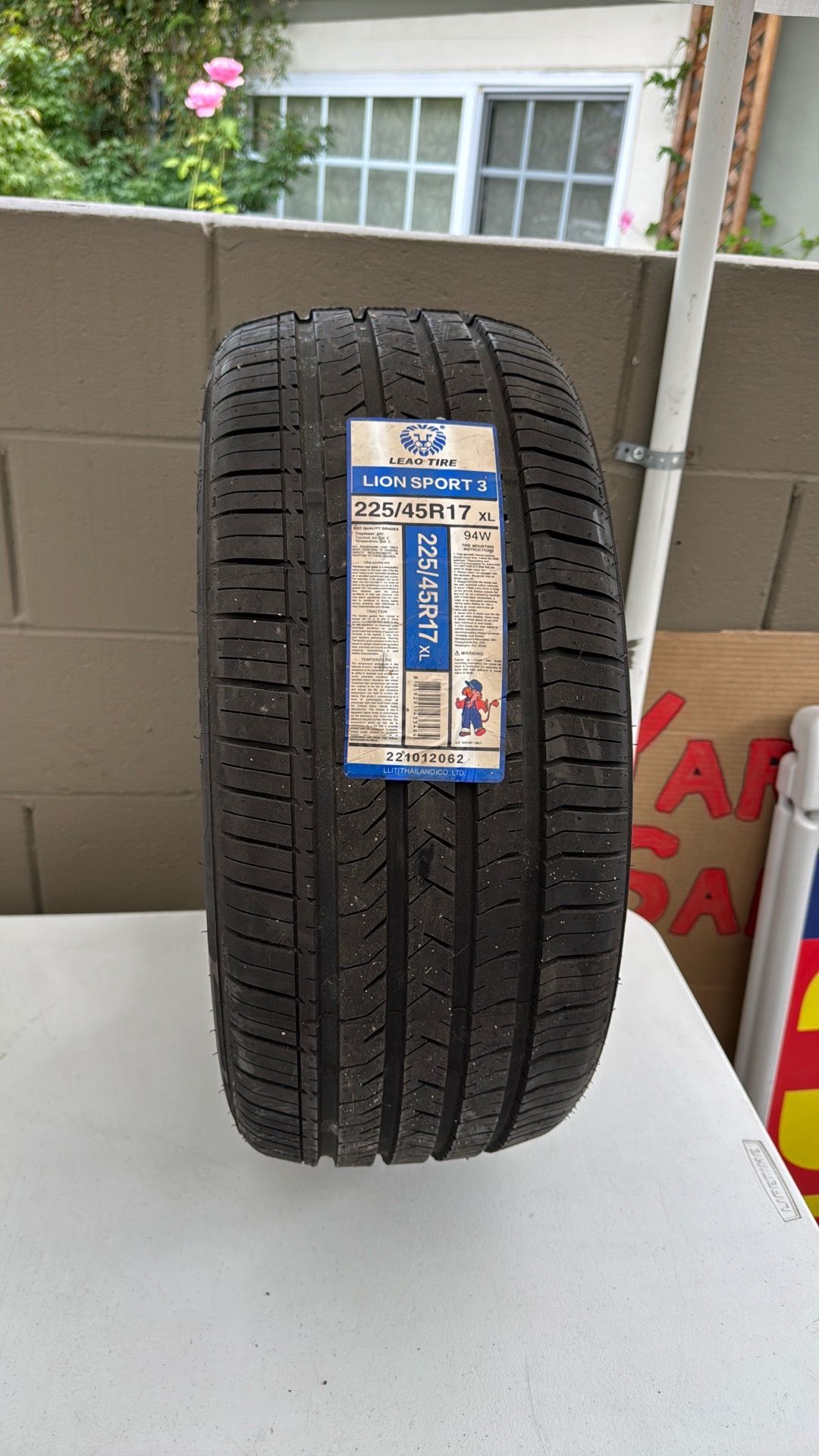Brand new tire.