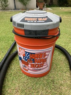 Bucket Head Vacuum On A Vintage Home Depot Bucket