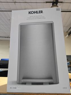 Kohler 47L step trash can stainless steel