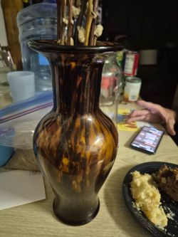 Gorgeous design China glass tortoiseshell vase