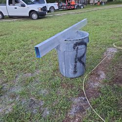 8 Pieces  Aluminum  Tube 2" X 5" X 1/4" Thick  6' 6 Inch Long