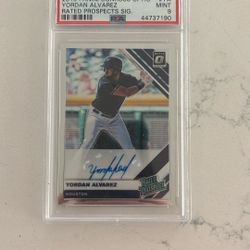 2019 Panini Donruss Yordan Alvarez Rates Prospect Sig