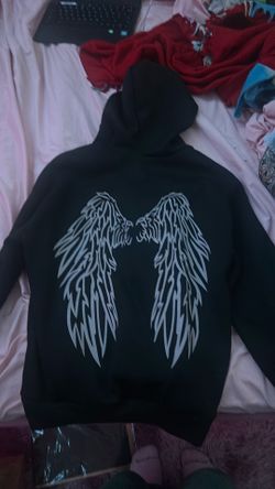 Angel black hoodie