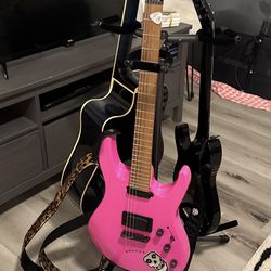 Pink Electric Guitar