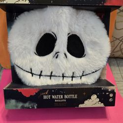 Disney NBX Jack Skellington Hot Water Bottle of Jack's Face Fuzzy